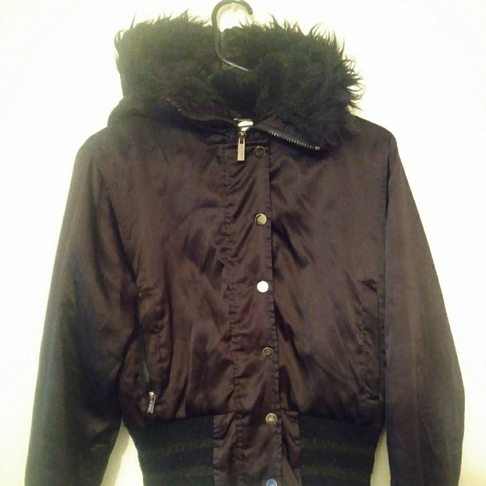 Blk South Pole Puff Jacket.